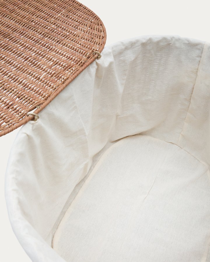 KAVE HOME Indali sett med 2 rottingkurver, 50 cm / 55 cm