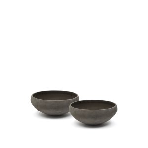 KAVE HOME Sett med 2 Nura terrakotta sementlignende blomsterpotter �55 cm