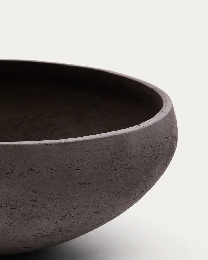 KAVE HOME Sett med 2 Nura terrakotta sementlignende blomsterpotter �55 cm