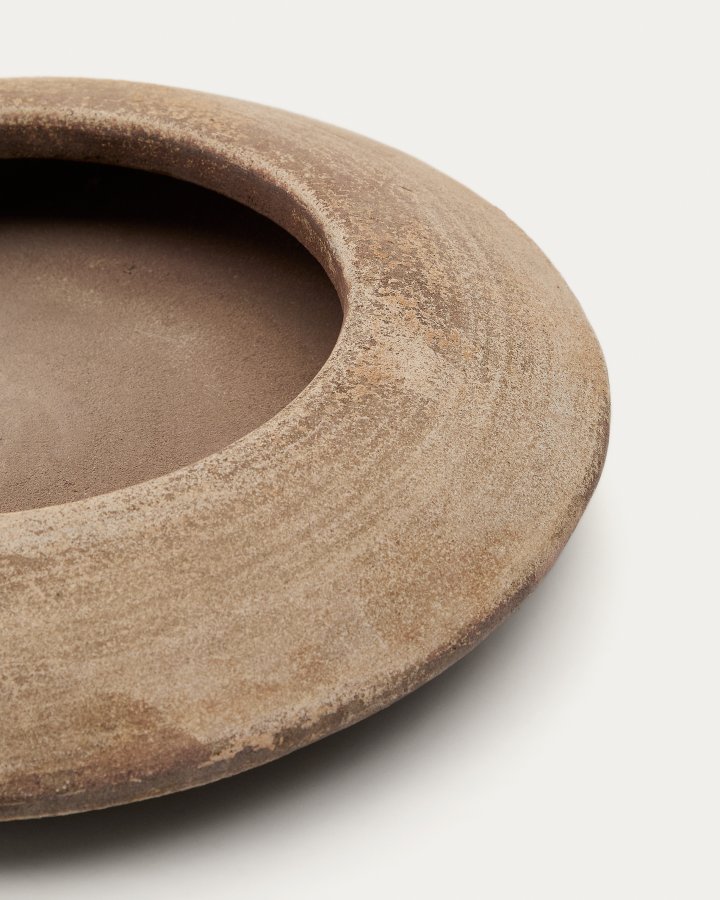 KAVE HOME Rivor terrakottaplantekasse med naturlig finish 36 cm