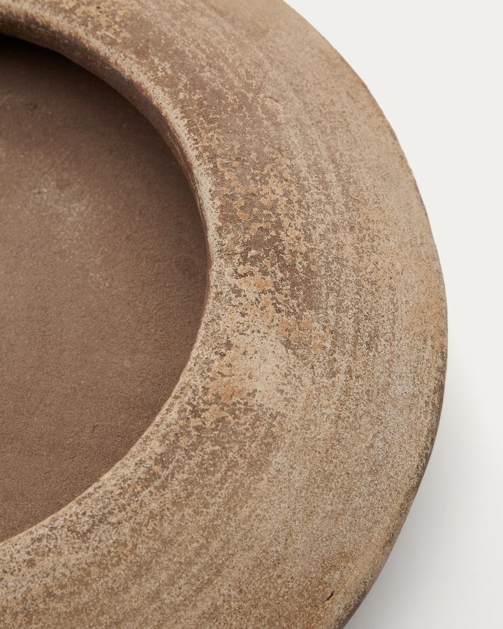 KAVE HOME Rivor terrakottaplantekasse med naturlig finish 36 cm
