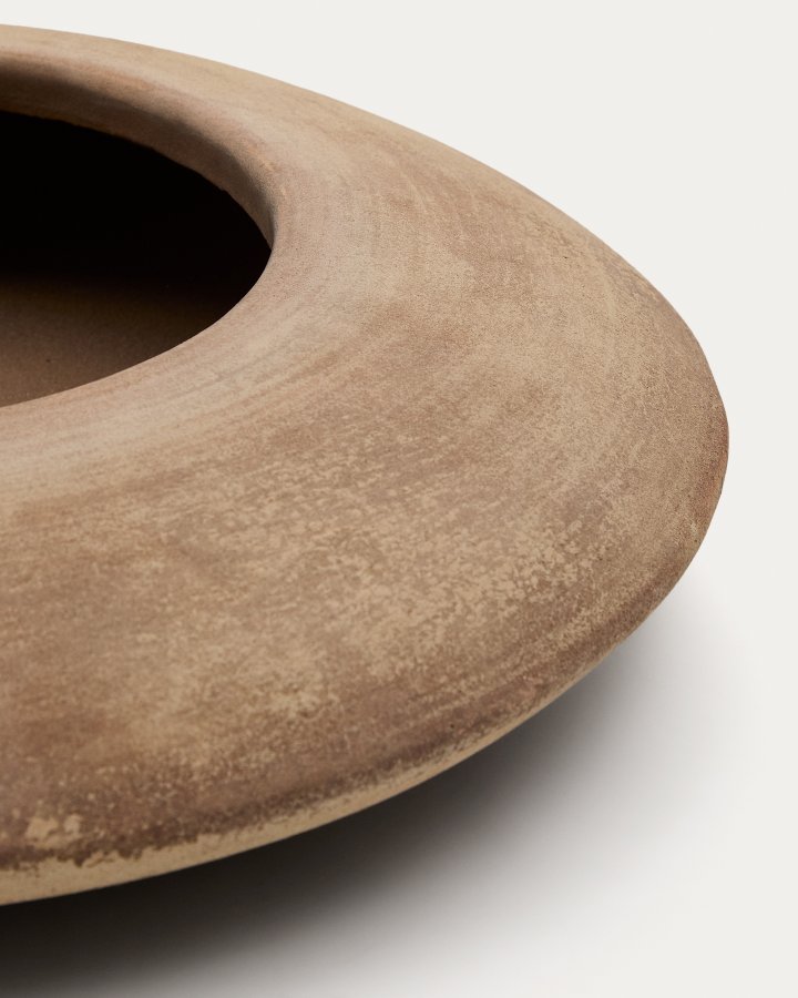 KAVE HOME Rivor terrakottaplantekasse med naturlig finish 50 cm