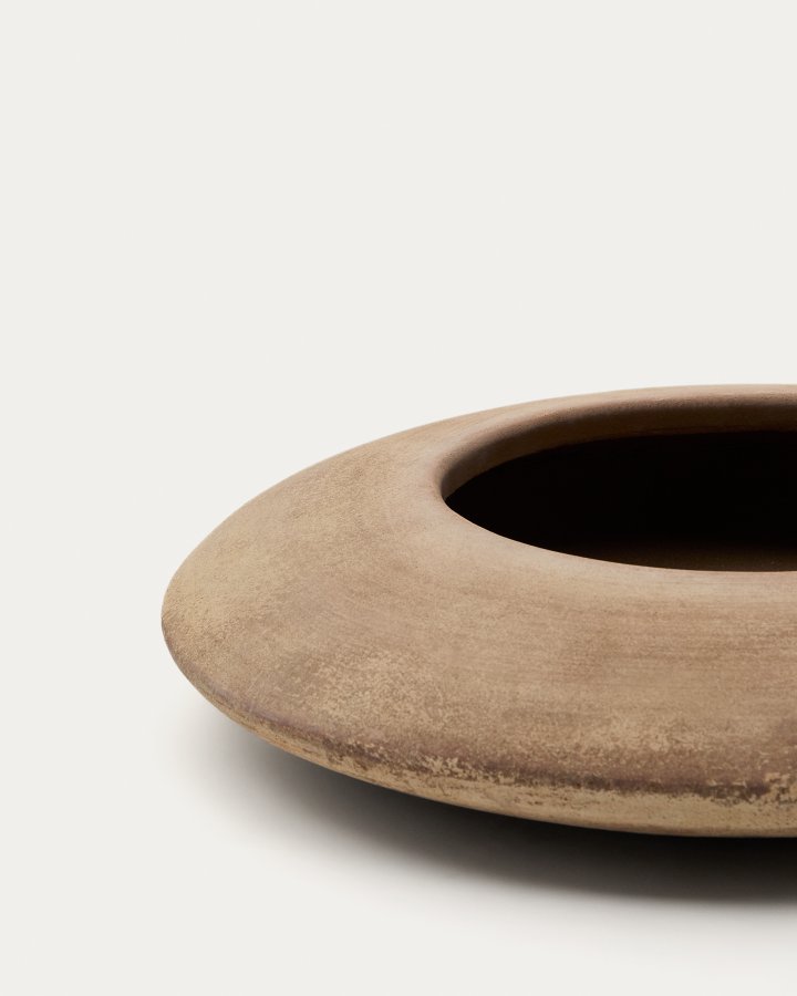 KAVE HOME Rivor terrakottaplantekasse med naturlig finish 65 cm