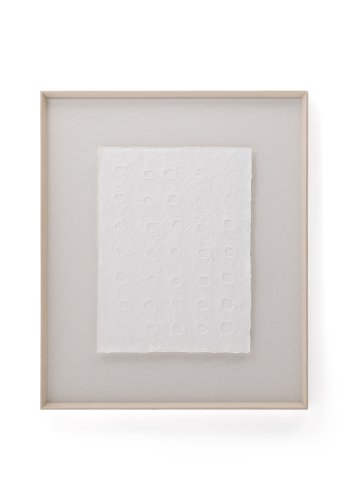 KAVE HOME Olvin abstrakt bilde p hvitt resirkulert papir med hndlagde relieffer 103,6 x 123,6 cm