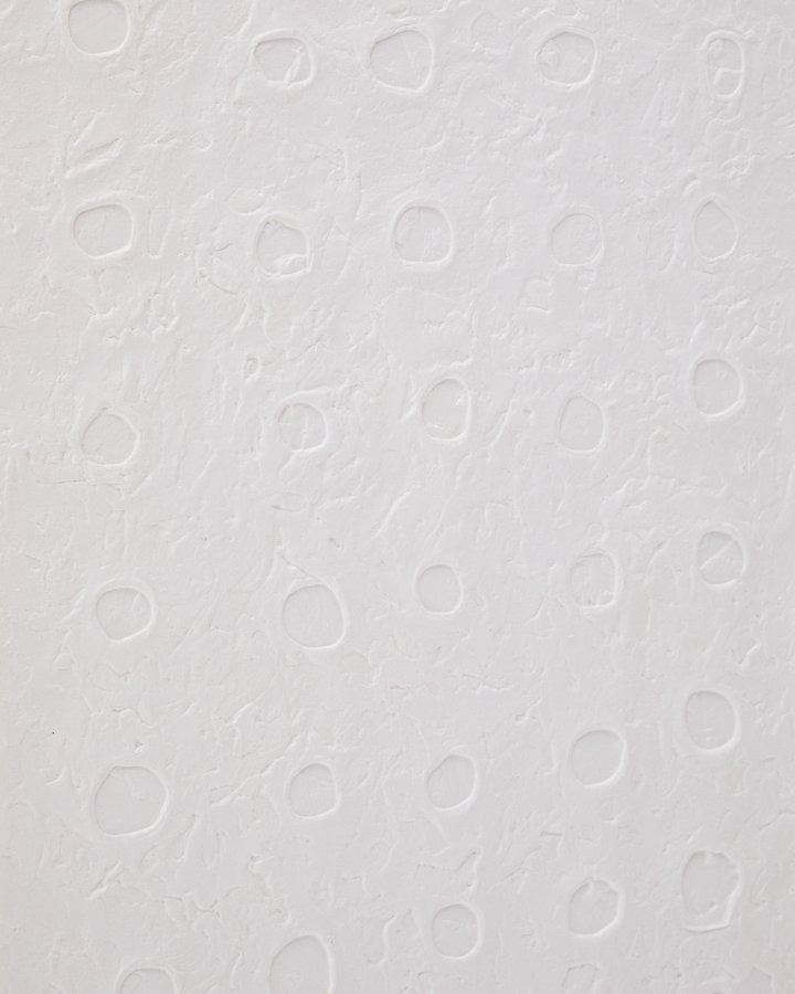 KAVE HOME Olvin abstrakt bilde p hvitt resirkulert papir med hndlagde relieffer 103,6 x 123,6 cm