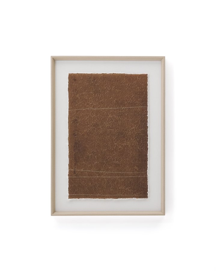 KAVE HOME Durkan billede, rektangul�r - r�dbrun genbrugspapir (50x70)