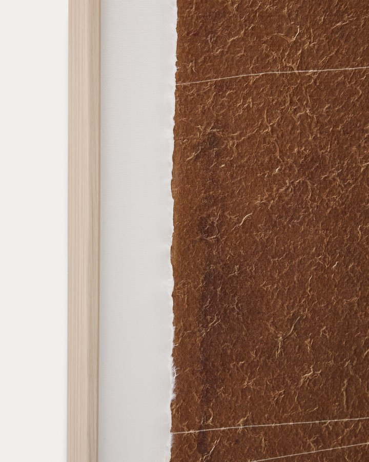 KAVE HOME Durkan billede, rektangul�r - r�dbrun genbrugspapir (50x70)