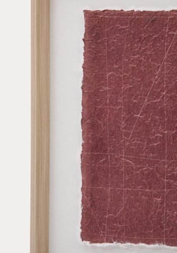 KAVE HOME Durkan rdbrunt bilde p resirkulert papir 30 x 40 cm