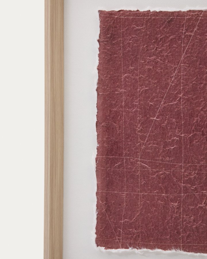 KAVE HOME Durkan rdbrunt bilde p resirkulert papir 30 x 40 cm