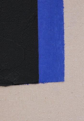 KAVE HOME Zernu hndmalt bltt og svart vertikalt linje abstrakt bilde 42 x 65 cm