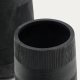 KAVE HOME Sett med 2 Tival sorte sementlignende blomsterpotter 45 cm