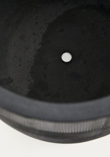 KAVE HOME Sett med 2 Tival sorte sementlignende blomsterpotter 45 cm