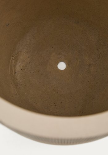 KAVE HOME Tival blomsterpotte i beige sementeffekt 45 cm