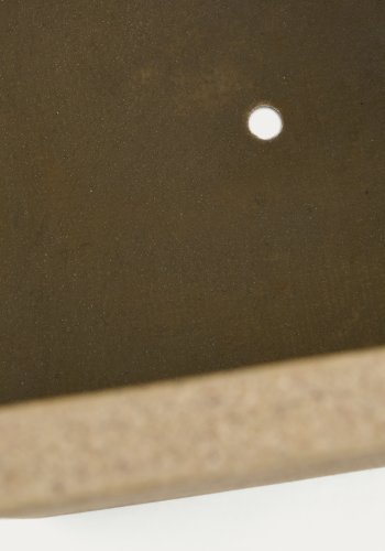 KAVE HOME Sett med 2 Minoa hye blomsterkasser med sennepssteinseffekt 44 x 44 cm