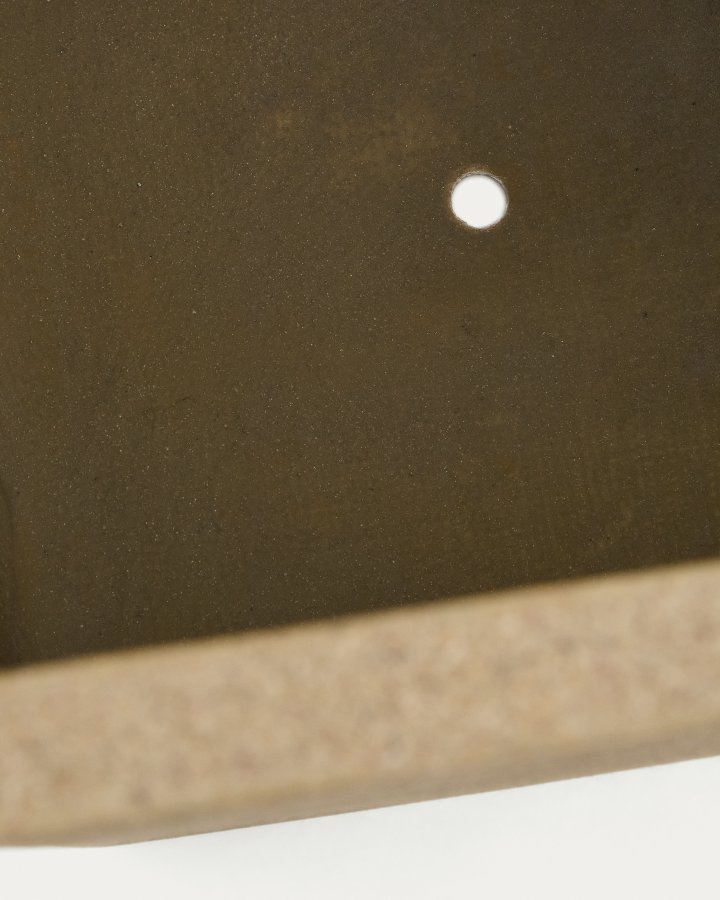 KAVE HOME Sett med 2 Minoa hye blomsterkasser med sennepssteinseffekt 44 x 44 cm