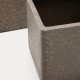 KAVE HOME Sett med 2 Minoa-plantekasser med brun steineffekt 44 x 44 cm