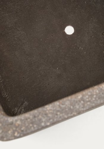 KAVE HOME Sett med 2 Minoa-plantekasser med brun steineffekt 44 x 44 cm