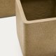 KAVE HOME Sett med 2 Minoa-plantekasser med sennepssteinseffekt 44 x 44 cm
