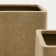 KAVE HOME Sett med 2 Minoa-plantekasser med sennepssteinseffekt 44 x 44 cm