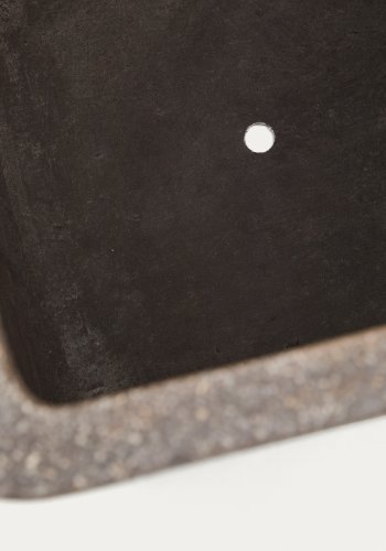 KAVE HOME Sett med 2 Minoa hye blomsterpotter med brun steineffekt 44 x 44 cm