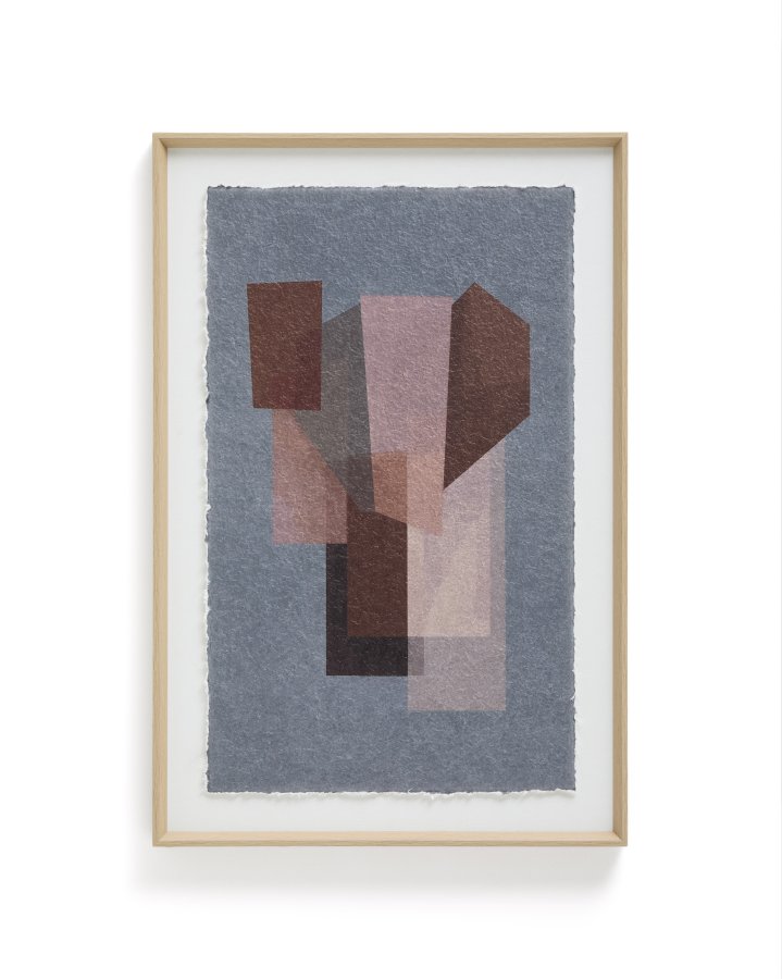 KAVE HOME Veluni abstrakt billede, rektangul�r - multifarvet genbrugspapir (90x60)