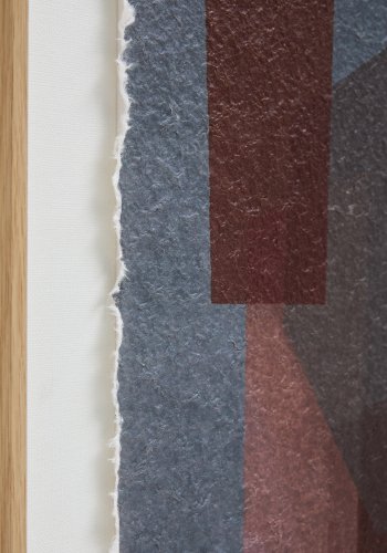 KAVE HOME Veluni abstrakt billede, rektangul�r - multifarvet genbrugspapir (90x60)