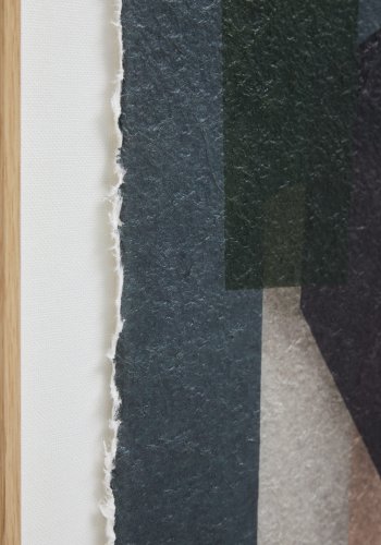 KAVE HOME Veluni abstrakt billede, rektangul�r - multifarvet genbrugspapir (90x60)