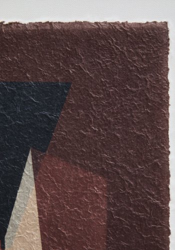 KAVE HOME Veluni abstrakt billede, kvadratisk - multifarvet genbrugspapir (60x60)