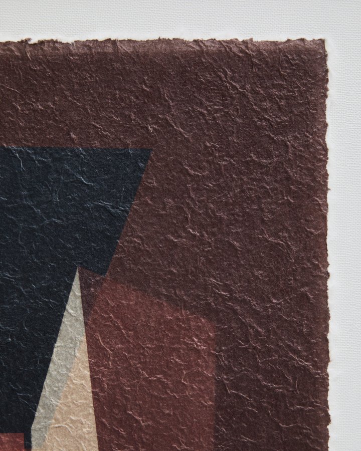 KAVE HOME Veluni abstrakt billede, kvadratisk - multifarvet genbrugspapir (60x60)