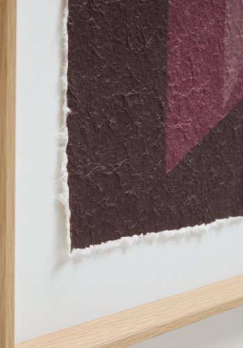 KAVE HOME Veluni abstrakt billede, kvadratisk - multifarvet genbrugspapir (60x60)