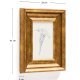 KAVE HOME Yalira billede - botanisk illustration og antik guld tr�ramme (41x33)