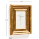 KAVE HOME Yalira billede - botanisk illustration og antik guld tr�ramme (41x33)