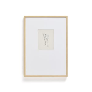 KAVE HOME Lirena billede, rektangul�r - botanisk illustration og ramme (70x50)