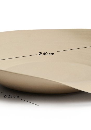 KAVE HOME Ebenor borddekoration - beige keramik (�40)