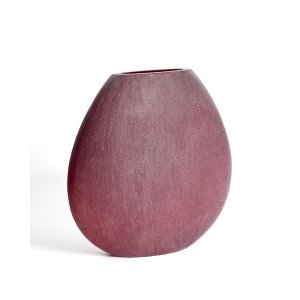 KAVE HOME Rovena vase - bordeauxr�d glas (H:43,5)
