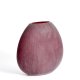 KAVE HOME Rovena vase - bordeauxr�d glas (H:33,5)