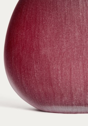 KAVE HOME Rovena vase - bordeauxr�d glas (H:33,5)
