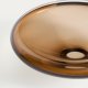 KAVE HOME Zolira borddekoration fad, rund - brun glas (�31)