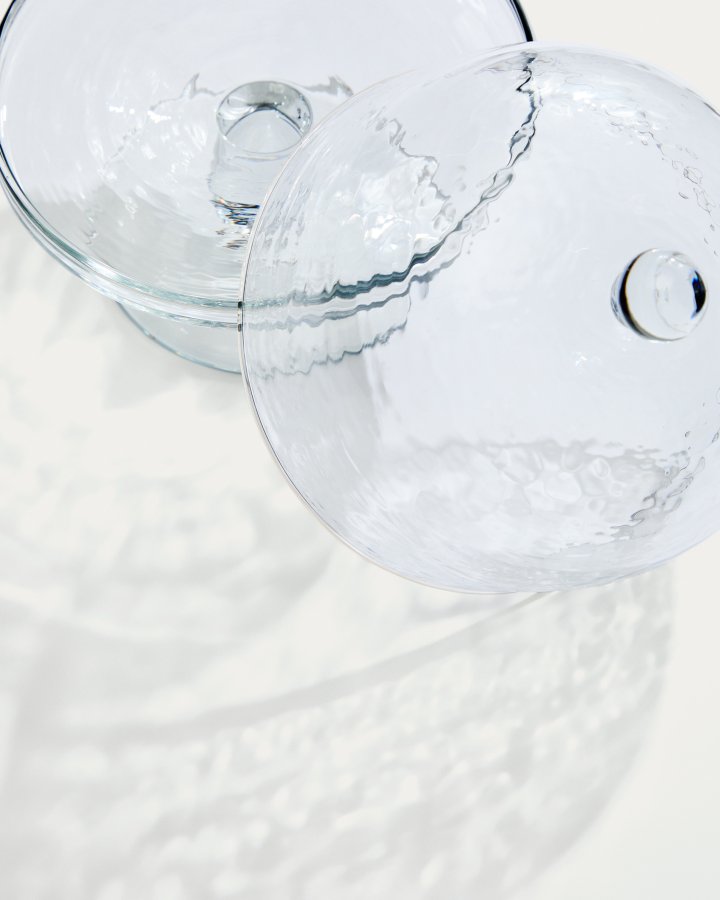 KAVE HOME Sileia kagetallerken, m. l�g - klar genbrugsglas