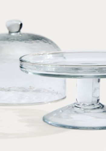 KAVE HOME Sileia kagetallerken, m. l�g - klar genbrugsglas