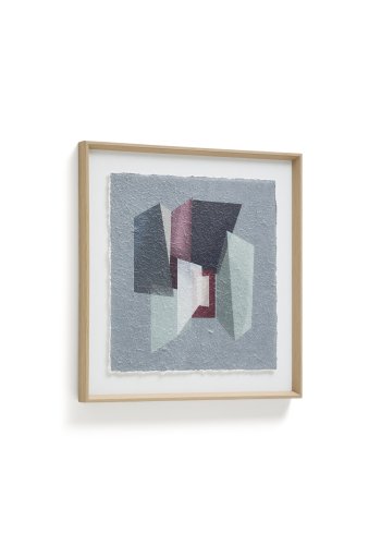 KAVE HOME Veluni billede, kvadratisk - multifarvet genbrugspapir (60x60)