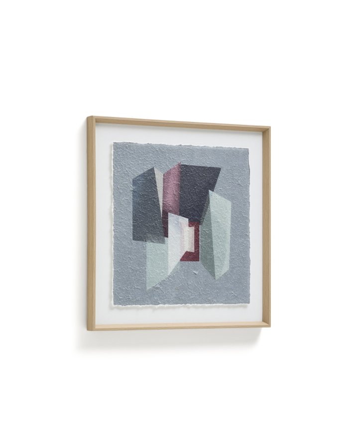 KAVE HOME Veluni billede, kvadratisk - multifarvet genbrugspapir (60x60)