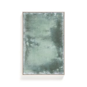 KAVE HOME Selnar abstrakt billede, rektangul�r - gr�n stof (90x60)