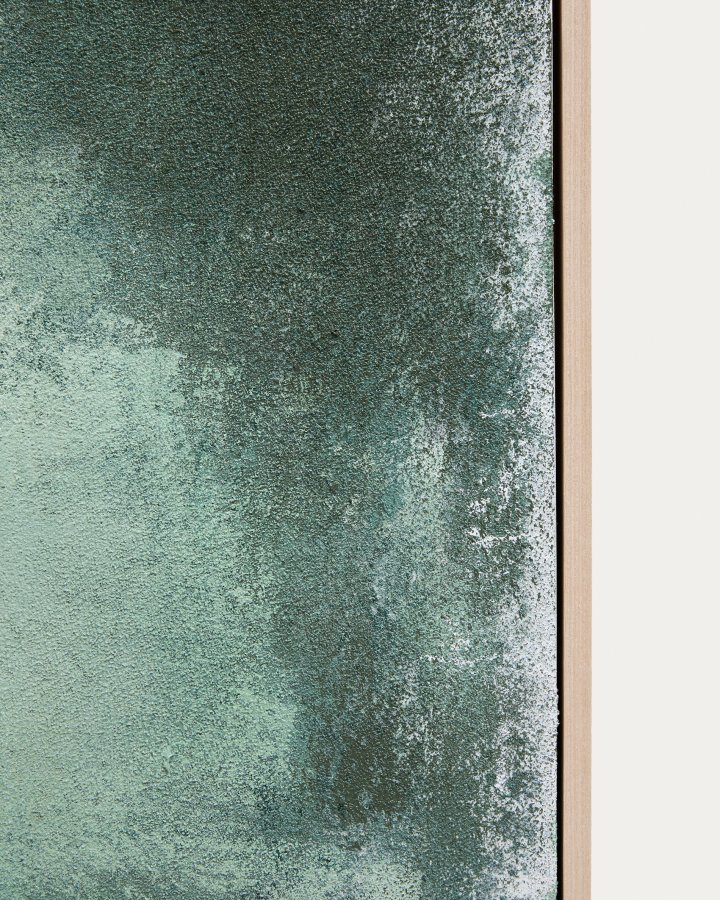 KAVE HOME Selnar abstrakt billede, rektangul�r - gr�n stof (90x60)