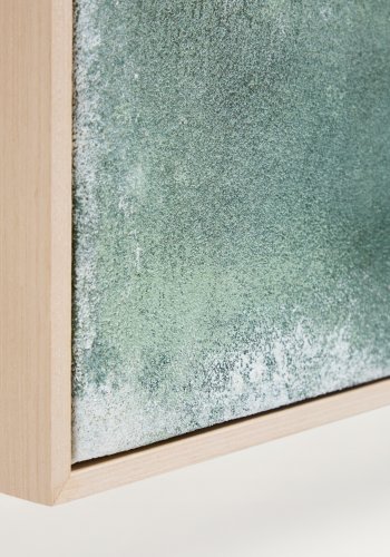 KAVE HOME Selnar abstrakt billede, rektangul�r - gr�n stof (90x60)