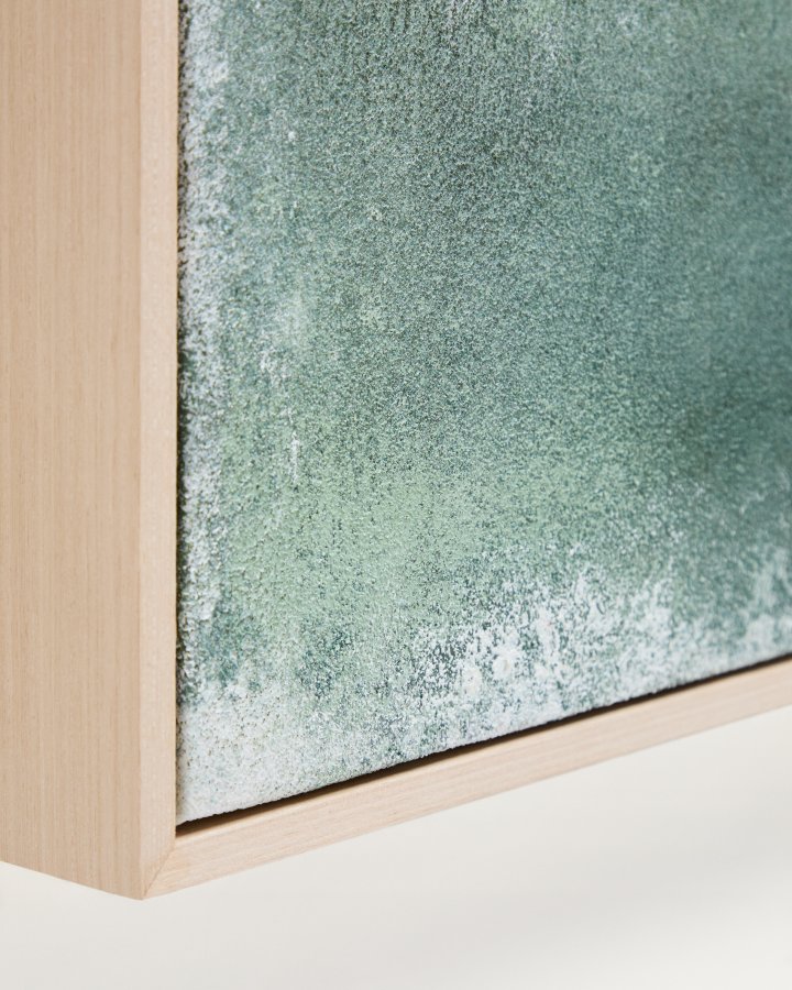 KAVE HOME Selnar abstrakt billede, rektangul�r - gr�n stof (90x60)