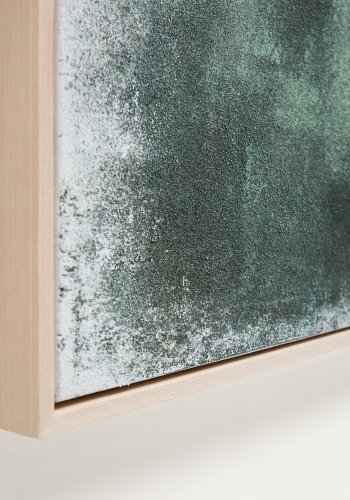 KAVE HOME Selnar abstrakt billede, rektangul�r - gr�n stof (182x47)