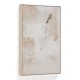 KAVE HOME Silpa abstrakt billede, rektangul�r - beige stof (90x60)