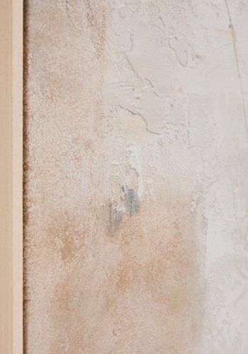 KAVE HOME Silpa abstrakt billede, rektangul�r - beige stof (90x60)
