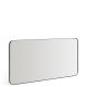 KAVE HOME Marco v�gspejl, rektangul�r - spejlglas og sort metal (80x180)
